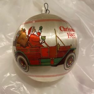 Vintage Satin Sheen Christmas ball ornament